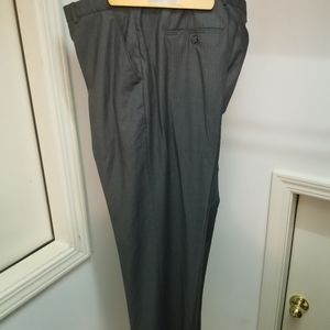 38 x 32 Perry Ellis Gray Striped Dress pants
